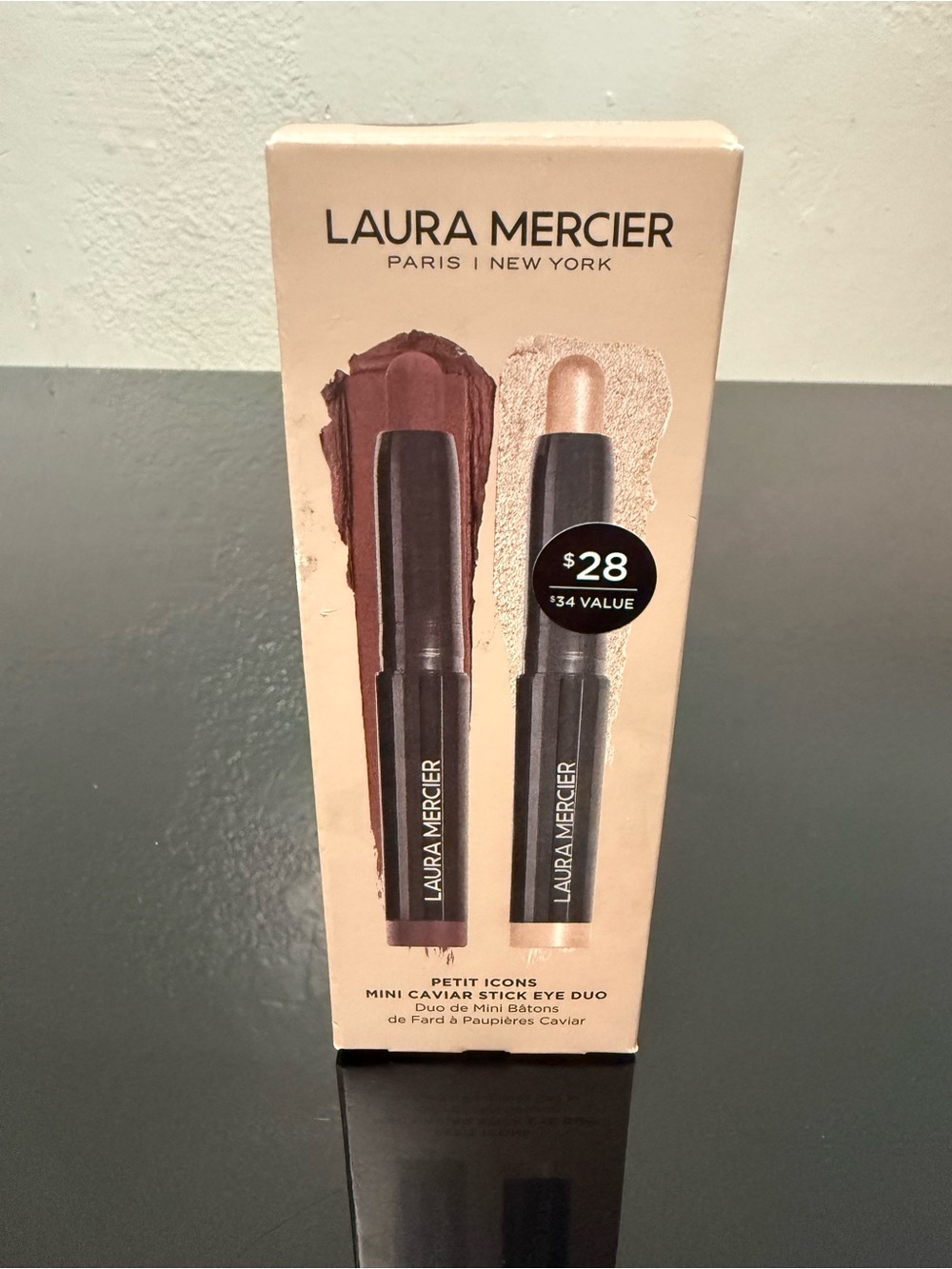 Laura Mercier Mini Caviar Stick Duo - Brown & Champagne